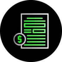 Compensation Dual Gradient Circle Icon vector