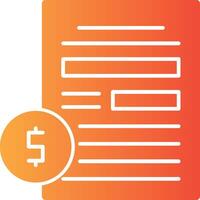Compensation Solid Multi Gradient Icon vector
