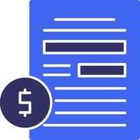 Compensation Solid Two Color Icon vector