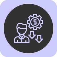 Benefits Linear Round Icon vector