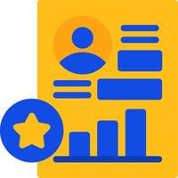 Performance Review Flat Two color Icon vector