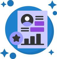 Performance Review Tailed Color Icon vector