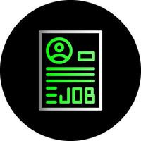 Job Description Dual Gradient Circle Icon vector