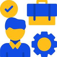 Work Environment Flat Two color Icon vector