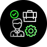 Work Environment Dual Gradient Circle Icon vector