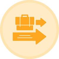 Exit Interview Multicolor Circle Icon vector