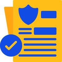 Legal Compliance Flat Two color Icon vector