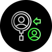 Talent Acquisition Dual Gradient Circle Icon vector