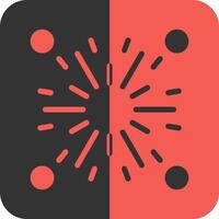 Firecracker Red Inverse Icon vector