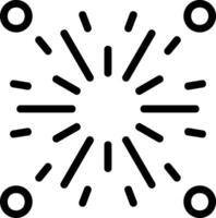 Firecracker Line Icon vector