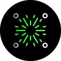 Firecracker Dual Gradient Circle Icon vector