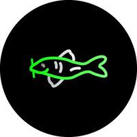 Fish Dual Gradient Circle Icon vector