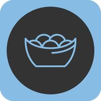 Tangyuan Linear Round Icon vector