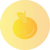 Tangerine Gradient Circle Icon vector
