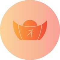 Yuanbao Gradient Circle Icon vector