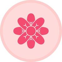 Lotus Flower Multicolor Circle Icon vector