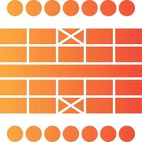 Chinese Chess Solid Multi Gradient Icon vector