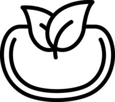 Tea Leaves Line Icon vector