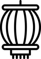 Lantern Festival Line Icon vector
