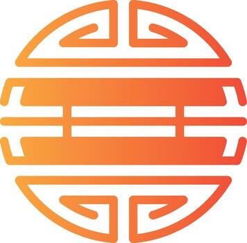 gritar personaje sólido multi degradado icono vector