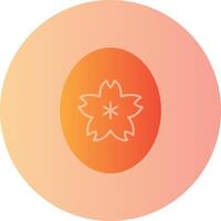 Jade Gradient Circle Icon vector