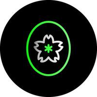 Jade Dual Gradient Circle Icon vector