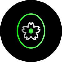 Jade Dual Gradient Circle Icon vector