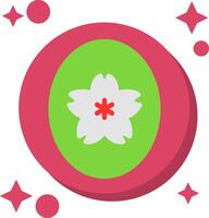 Jade Tailed Color Icon vector