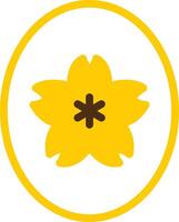 Jade Yellow Lieanr Circle Icon vector