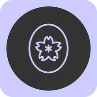 Jade Linear Round Icon vector