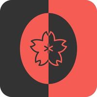 Jade Red Inverse Icon vector