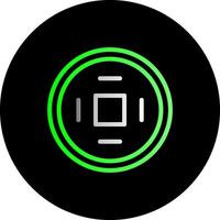 Gold Coin Dual Gradient Circle Icon vector