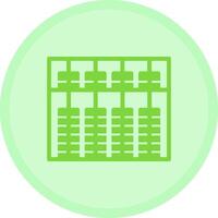 Abacus Multicolor Circle Icon vector