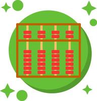 Abacus Tailed Color Icon vector