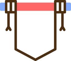 Spring Scroll Color Filled Icon vector