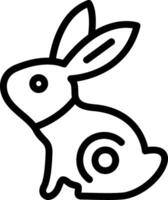 Jade Rabbit Line Icon vector