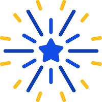Firework Flat Two color Icon vector