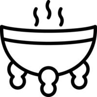 Incense Burner Line Icon vector