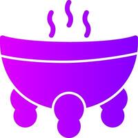 Incense Burner Solid Multi Gradient Icon vector