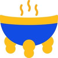Incense Burner Flat Two color Icon vector