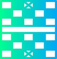 Chess Board Solid Multi Gradient Icon vector