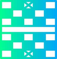 Chess Board Solid Multi Gradient Icon vector