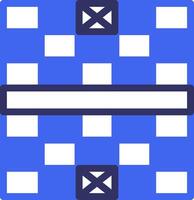Chess Board Solid Two Color Icon vector