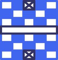 Chess Board Solid Two Color Icon vector