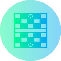 Chess Board Gradient Circle Icon vector