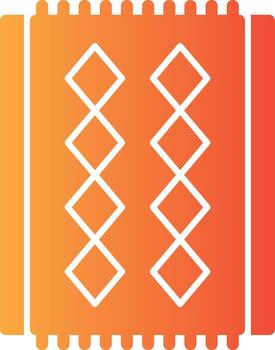 Red Carpet Solid Multi Gradient Icon vector