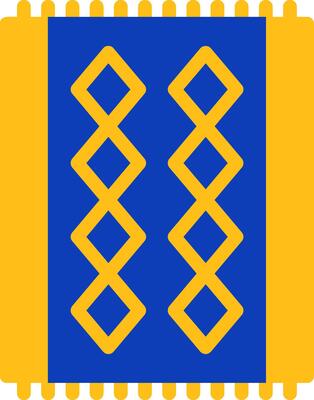 Red Carpet Flat Two color Icon