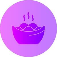 Yuanxiao Gradient Circle Icon vector