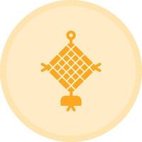 Red Tassel Multicolor Circle Icon vector