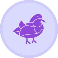 Mandarin Duck Multicolor Circle Icon vector